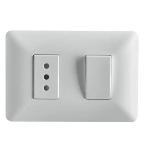 Interruptor toma corriente simple 10A certificado