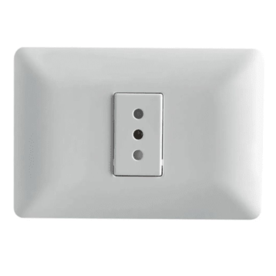 Enchufe simple blanco 10A certificado