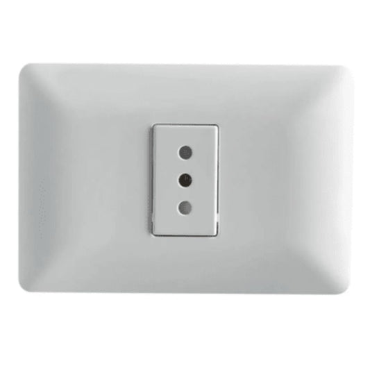 Enchufe simple blanco 10A certificado