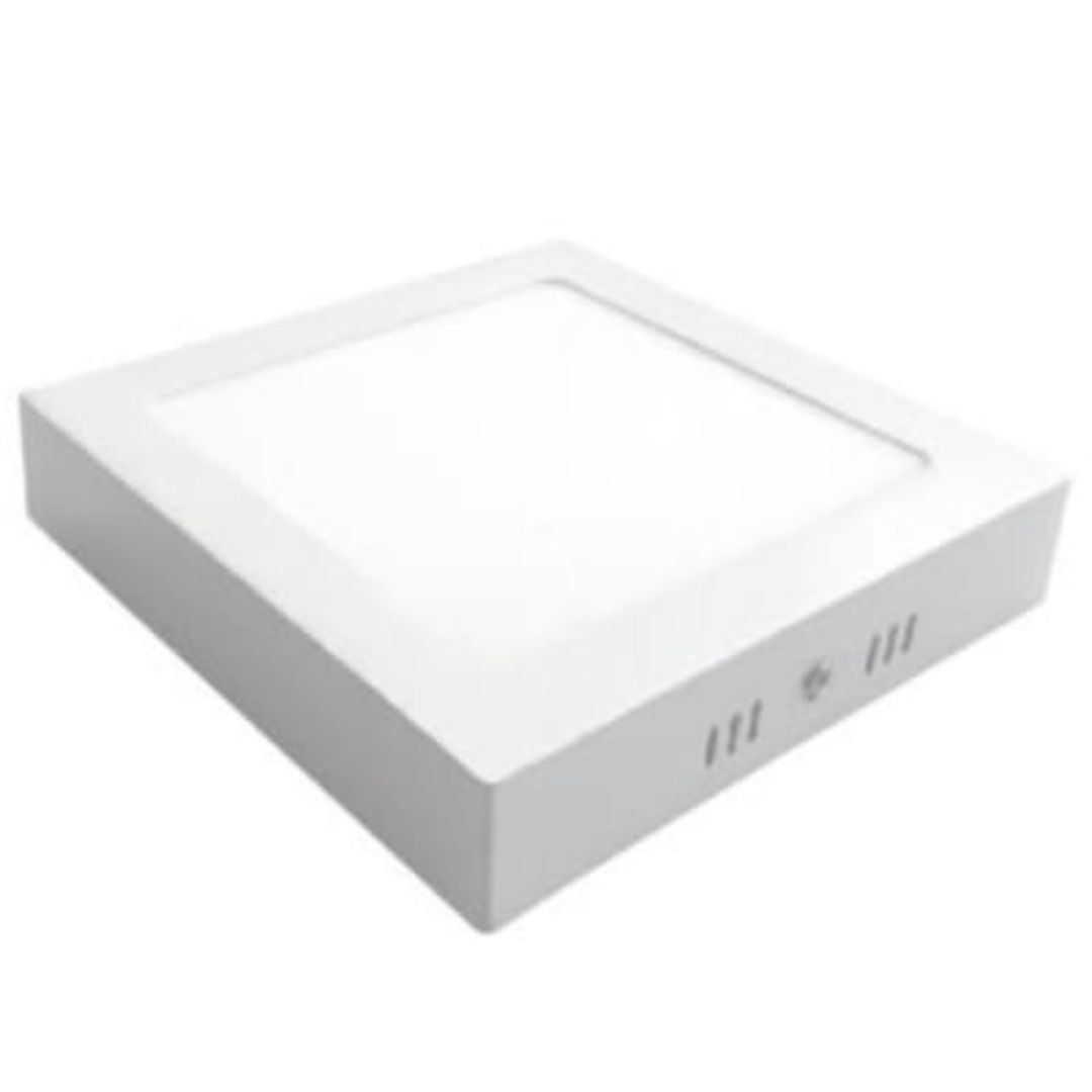 Foco sobrepuesto cuadrado profesional 18w luz cálida