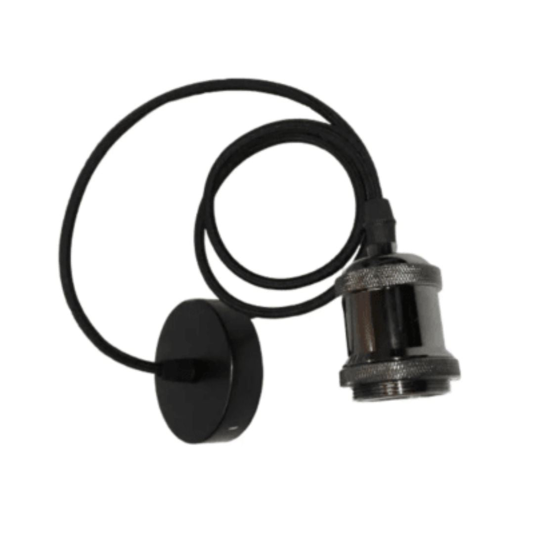 Soquete colgante negro grafito