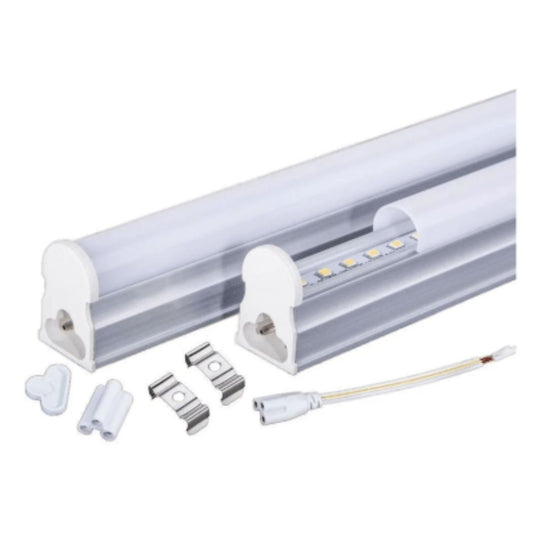 Tubo led T5 base empavonado 30cm 5w luz fría