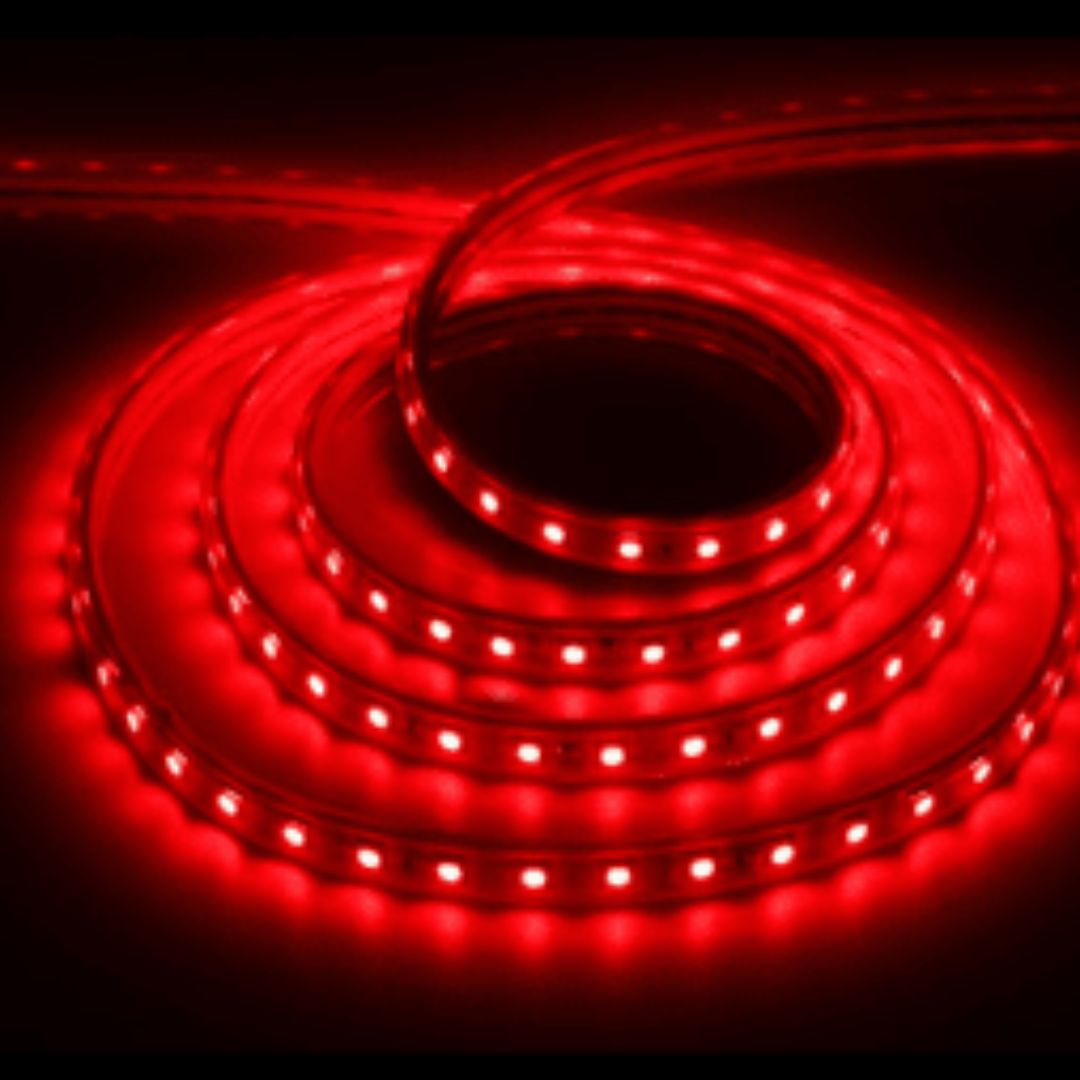 Cinta Led 220V 2835 roja (1 metro)