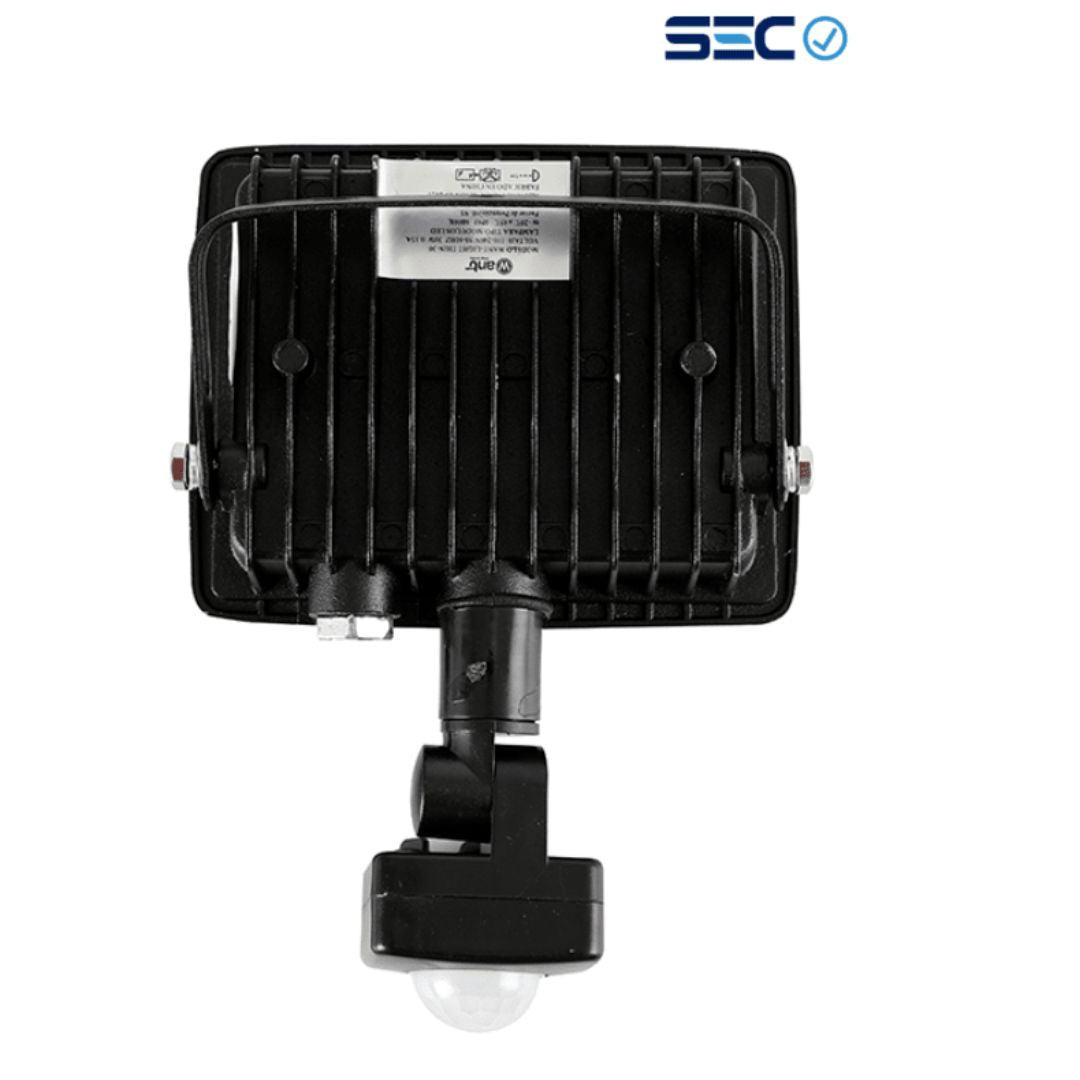 Proyector de área thin light con sensor 50w luz cálida