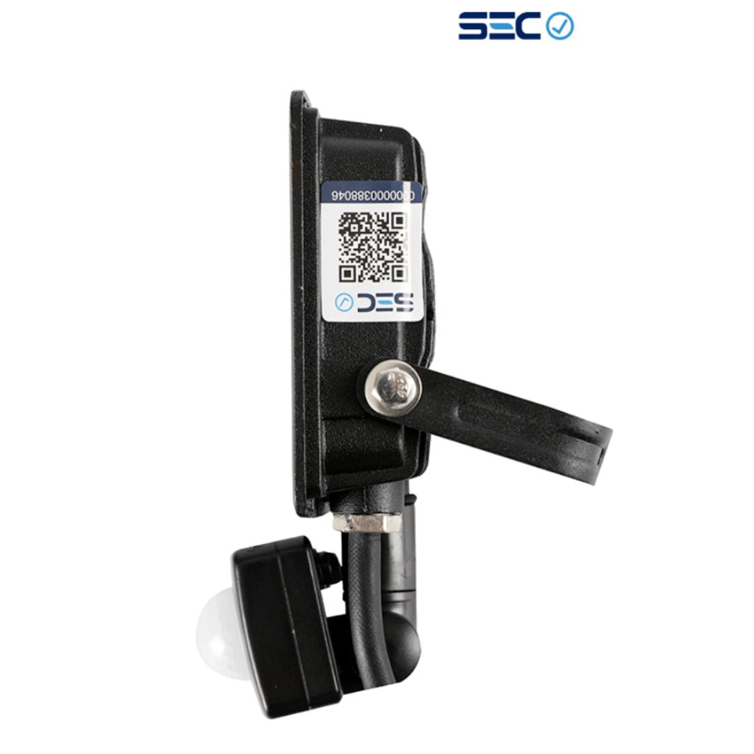 Proyector de área thin light con sensor 50w luz cálida