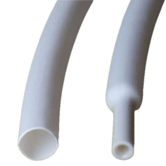 Termocontraíble 6.0mm 600V blanco 1mt