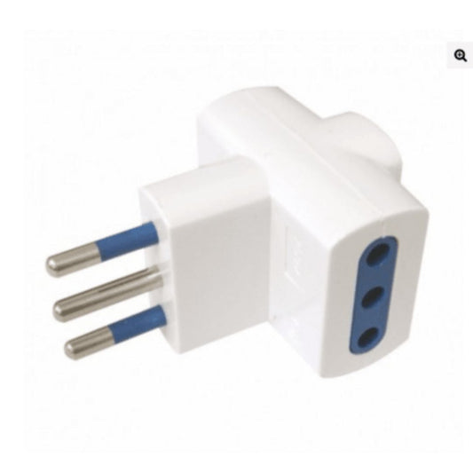 Adaptador enchufe  triple 10A certificado