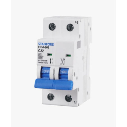 Automático bipolar 2*32A C certificado