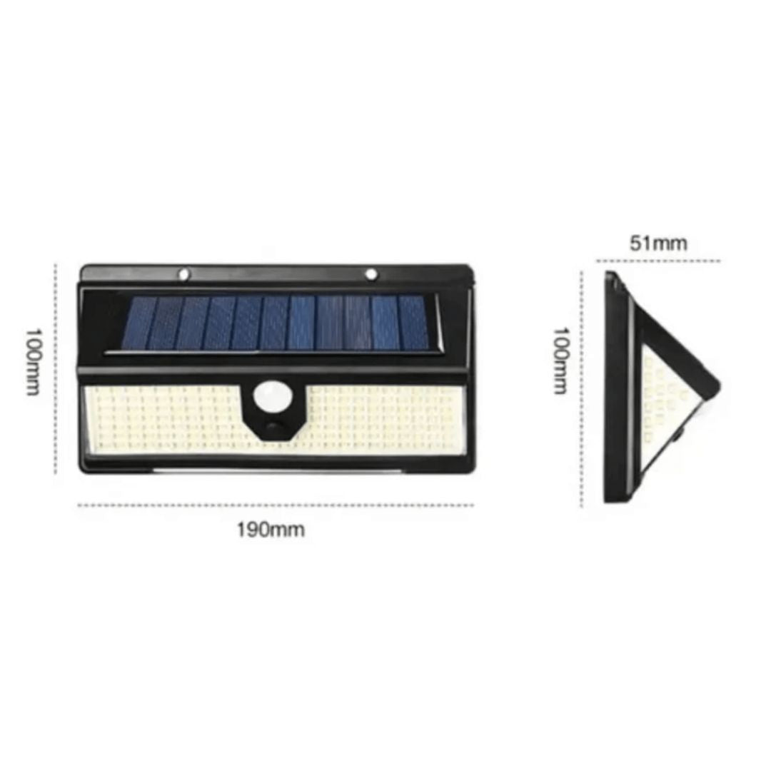 Aplique solar de muro 190 led