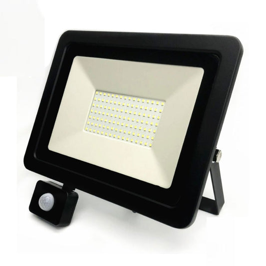 Proyector led con sensor de movimiento 100w luz fría