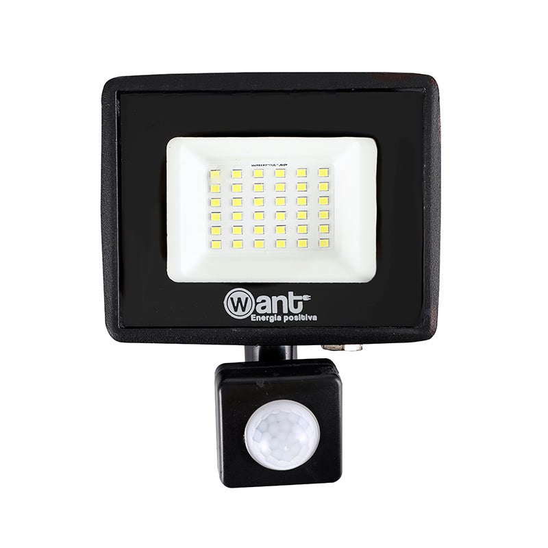Proyector de área thin light con sensor 30w luz fría