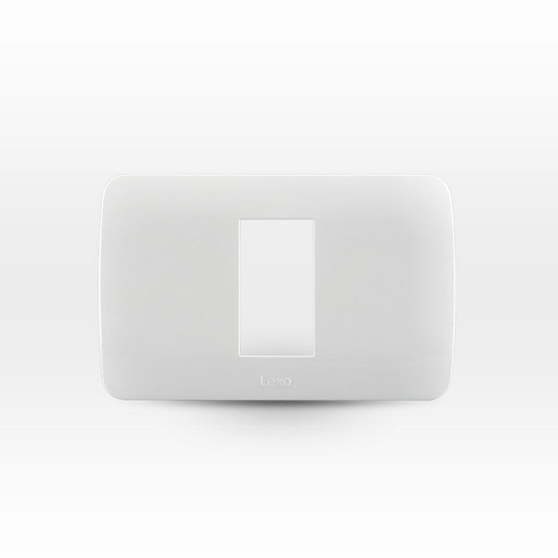 Placa para 1 módulo color blanco