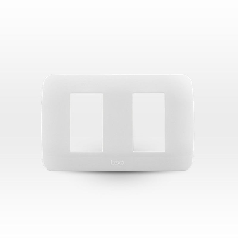 Placas para 2 módulos color blanco