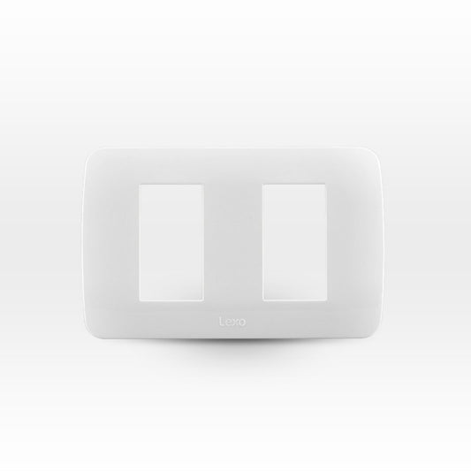 Placas para 2 módulos color blanco