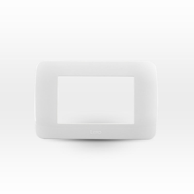 Placa para 3 módulos color blanco