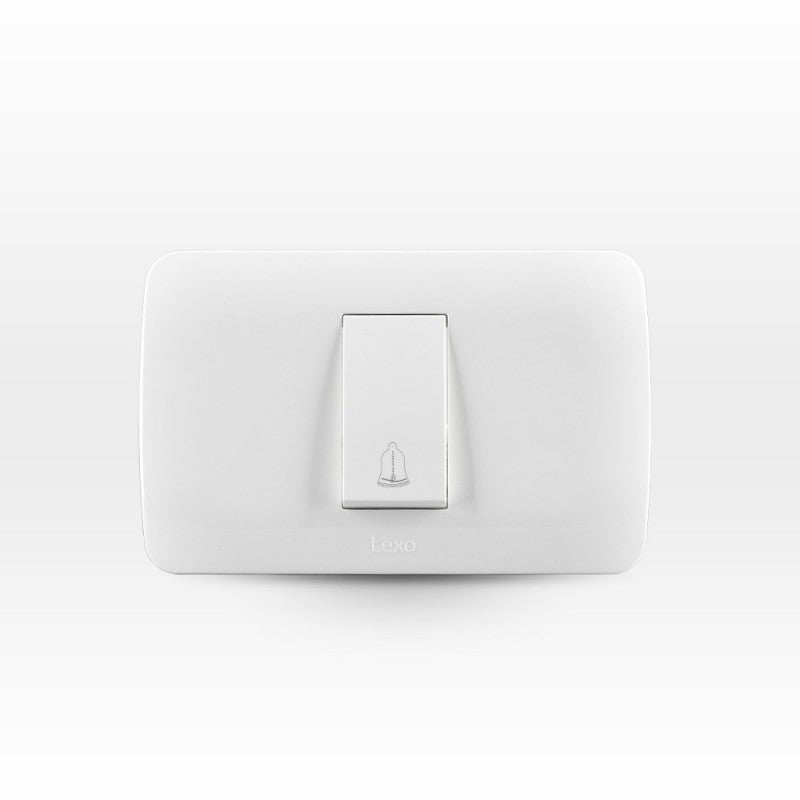 Interruptor pulsador 10A color blanco certificado