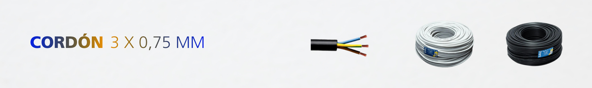 Cordón 3x0,75mm