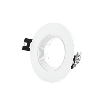 Base embutida redonda porta ampolleta GU10 blanca