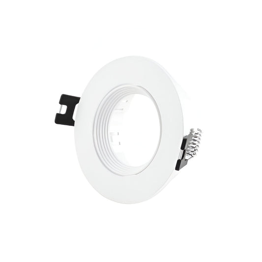 Base embutida redonda porta ampolleta GU10 blanca