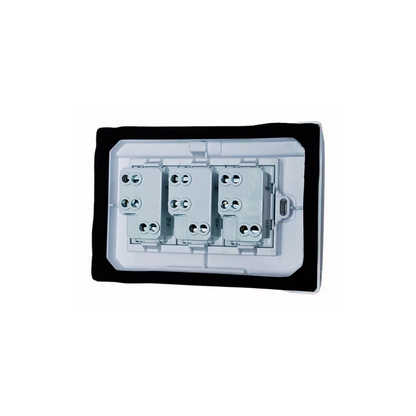Hidrobox embutido con enchufe triple 10/16A certificado
