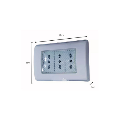 Hidrobox embutido con enchufe triple 10/16A certificado
