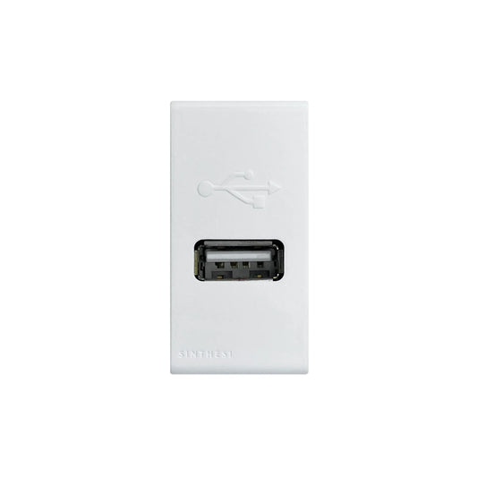 Módulo cargador USB 1A S17 blanco