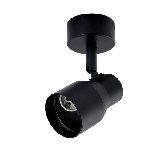 Aplique conico para ampolleta GU10 negro