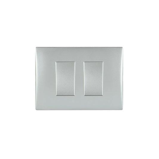 Interruptor andes doble 9/15 10A silver certificado