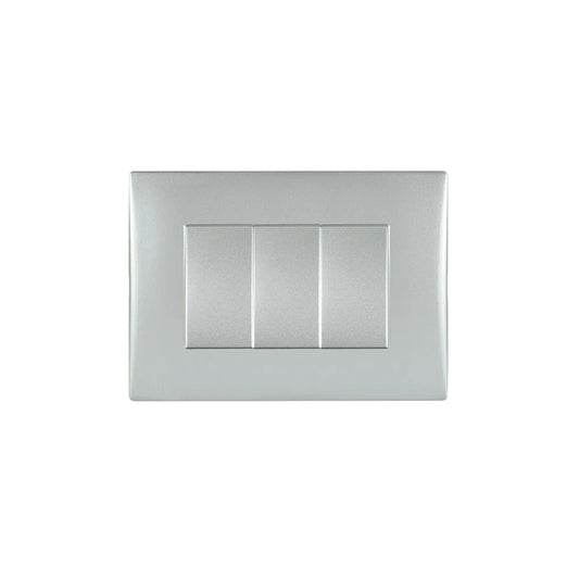 Interruptor andes triple 9/32 10A silver certificado