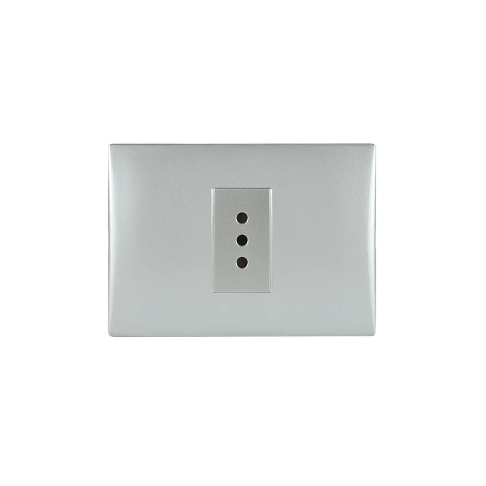 Enchufes andes simple 10A silver certificado
