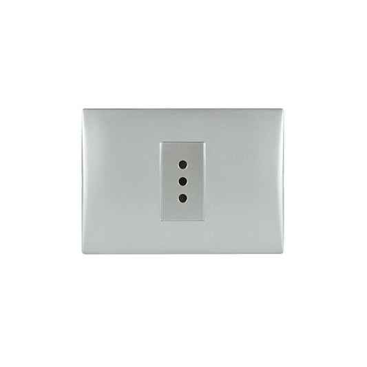 Enchufes andes simple 10A silver certificado