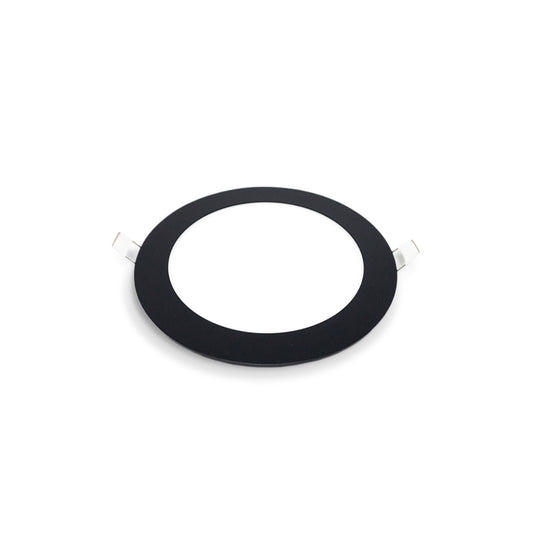 Foco embutido redondo negro 18w luz fría