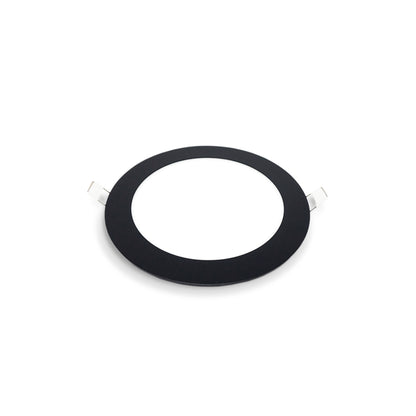 Foco embutido redondo negro 18w luz cálida