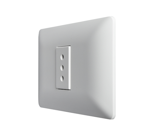 Enchufe simple blanco 10A certificado