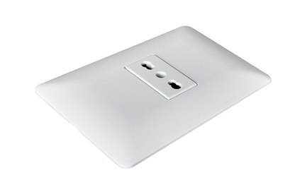 Enchufe simple bipaso blanco 10/16A certificado