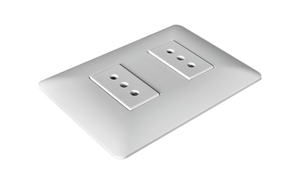 Enchufe doble blanco 10A certificado