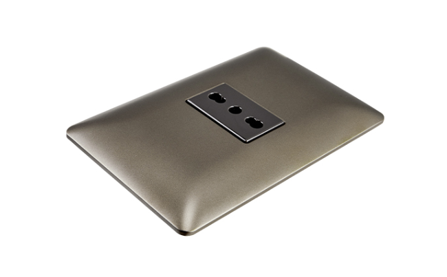 Enchufe simple café bipaso 10/16A certificado