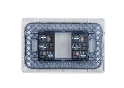 Enchufe simple 10A + enchufe bipaso 16A café certificado