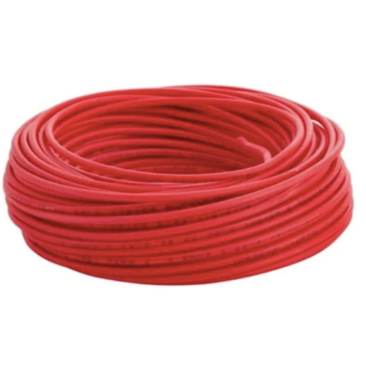 Cable L/ halógenos 6.0MM rojo sec 100Mt