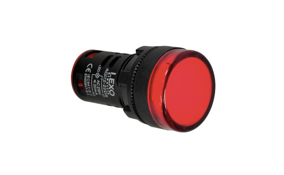 Luz piloto led roja LEXO 230V AD22-22DS 22mm
