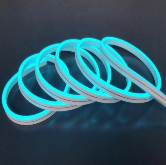 Neón Flex 5 mts celeste