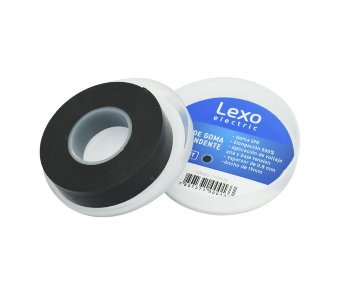 Cinta goma autofundente negra 19mm 5mts