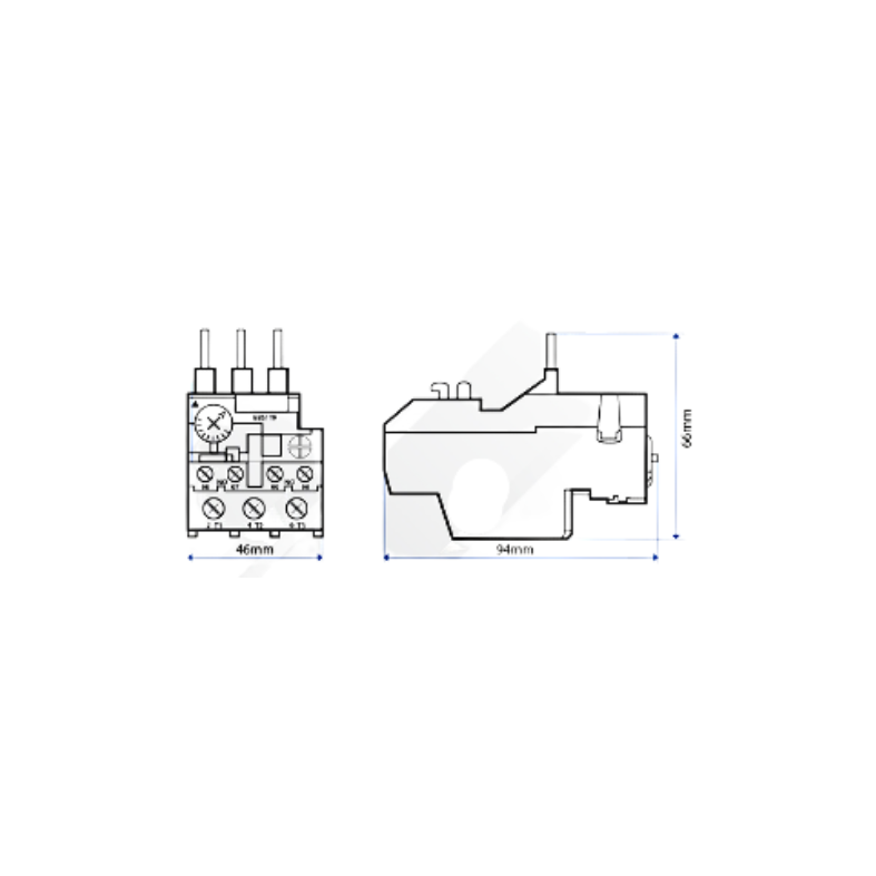 Relé térmico para contactor  2.5-4A IP20