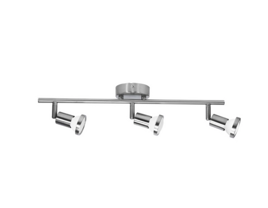 Aplique porta 3 ampolletas gu10 nickel