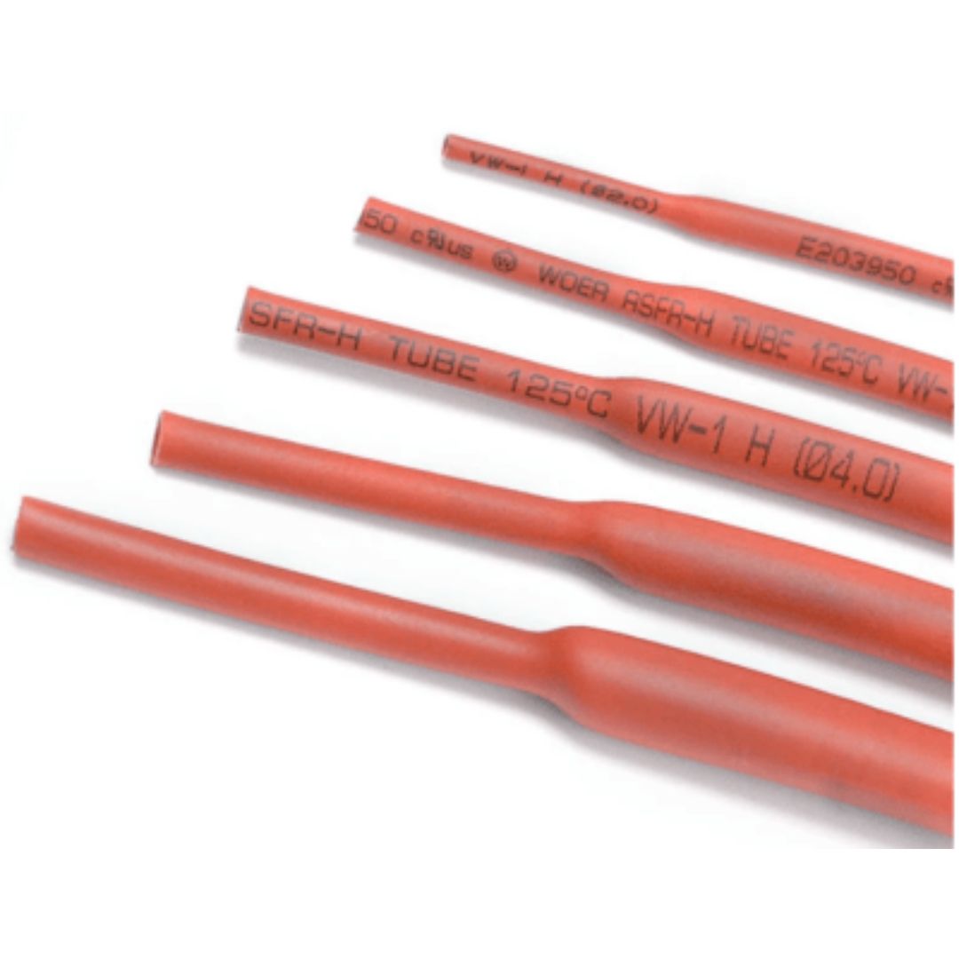 Termocontraíble 1.5mm 600V rojo 50mt