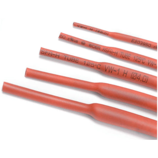 Termocontraíble 1.5mm 600V rojo 50mt