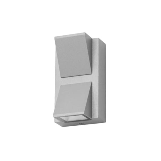 Aplique doble haz para muro gris