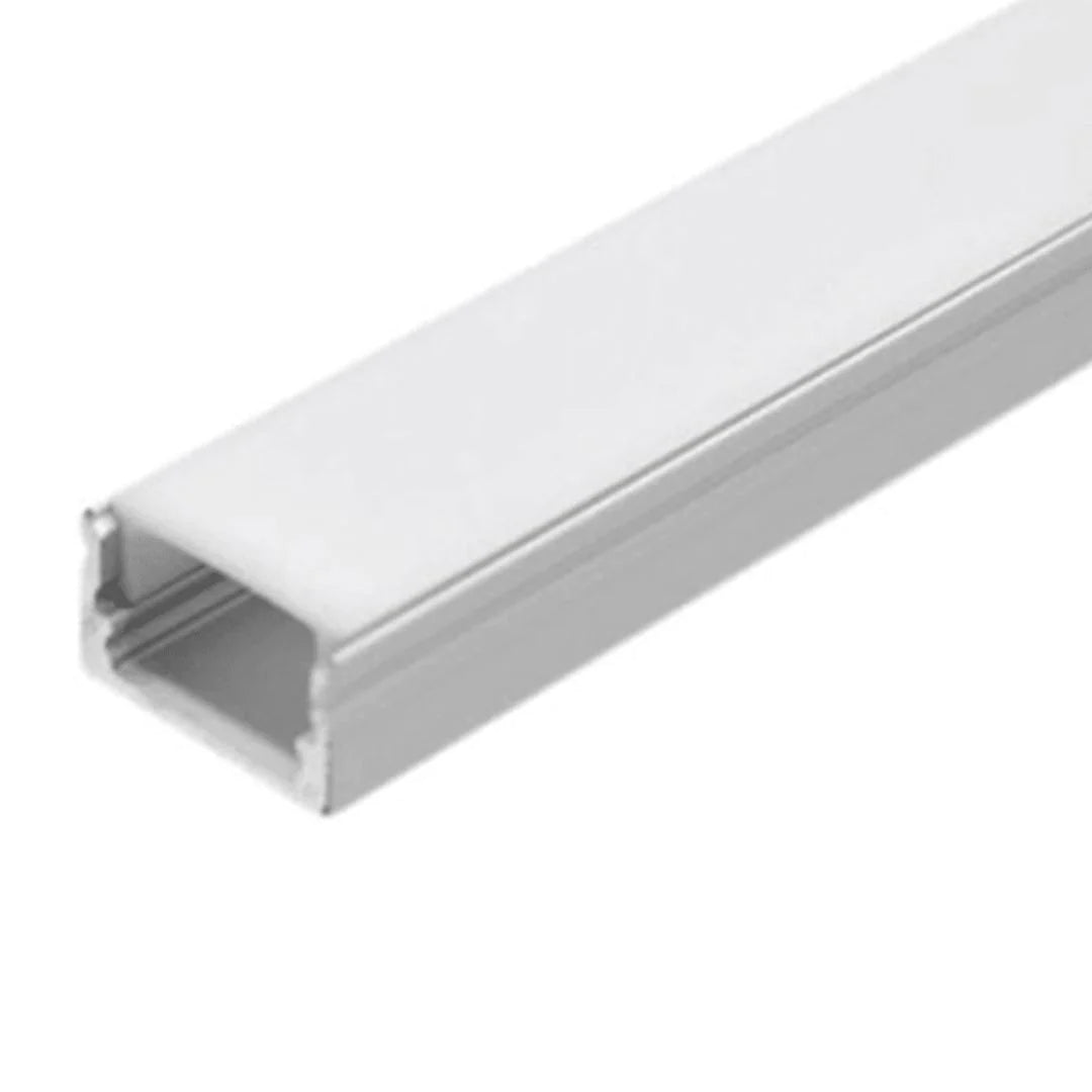 Perfil de aluminio 2mts x 7mm x 17mm sobrepuesto para cinta led