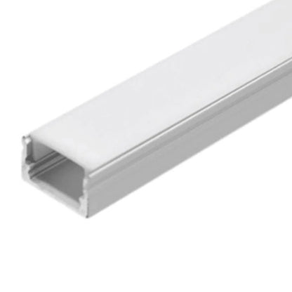 Perfil de aluminio 2mts x 7mm x 17mm sobrepuesto para cinta led