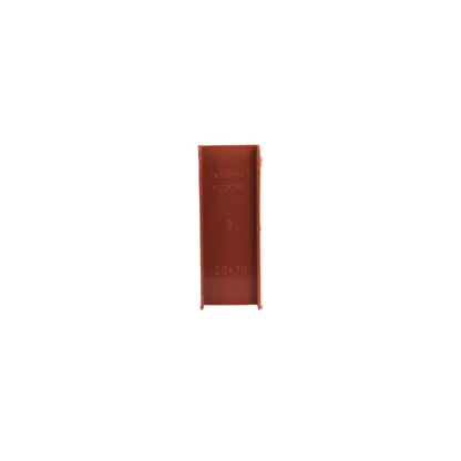 Union para canaletas 20x10mm color madera